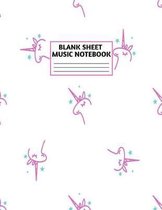 Blank Sheet Music Notebook