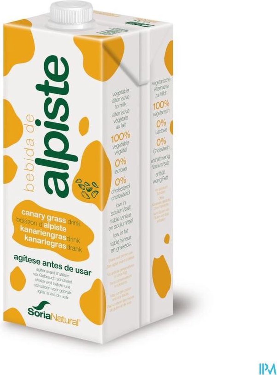 Soria Alpistedrank bio 1000 ml (per 3)