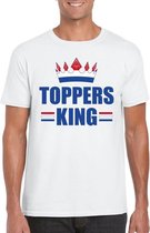Toppers King verkleedkleding - Wit heren shirt L