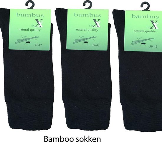 Bamboe sokken 6 paar