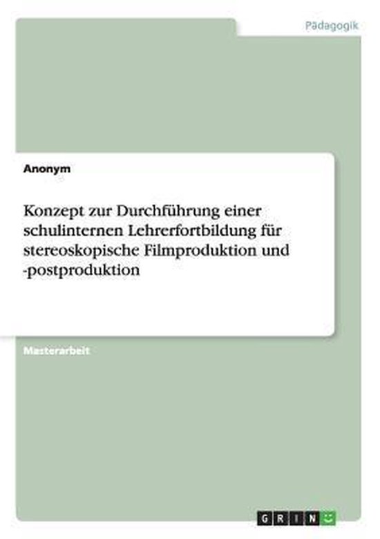 Konzept zur Durchfuhrung einer schulinternen Lehrerfortbildu ... - cover