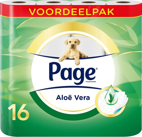Page Aloë Vera Toiletpapier - 7x 16 rollen - Voordeelverpakking | bol.com