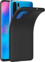 HB Hoesje Geschikt voor Huawei P30 Pro - Siliconen Back Cover - Zwart