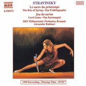 BRT Philharmonic Orchestra Brussels, Alexander Rahbari - Stravinsky: Le Sacre Du Printemps/Jeu De Cartes (CD)