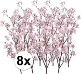 8x Appelbloesem roze kunstbloemen 104 cm