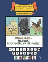 Whimsy Word Search- Whimsy Word Search, Monsters, Aliens, and Mystical Creatures, Calendar