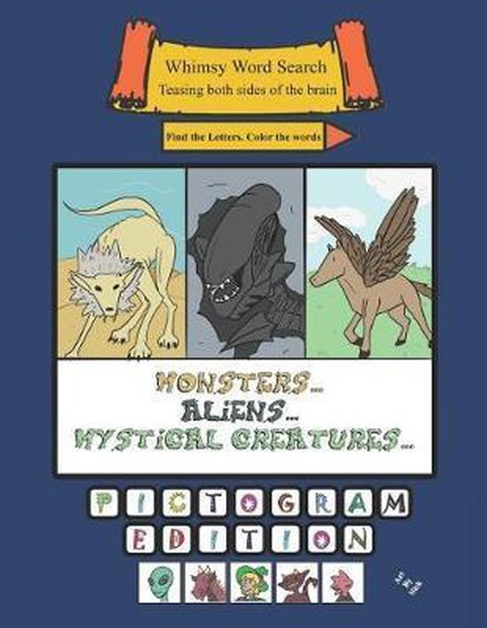 Whimsy Word Search- Whimsy Word Search, Monsters, Aliens, an ... - cover
