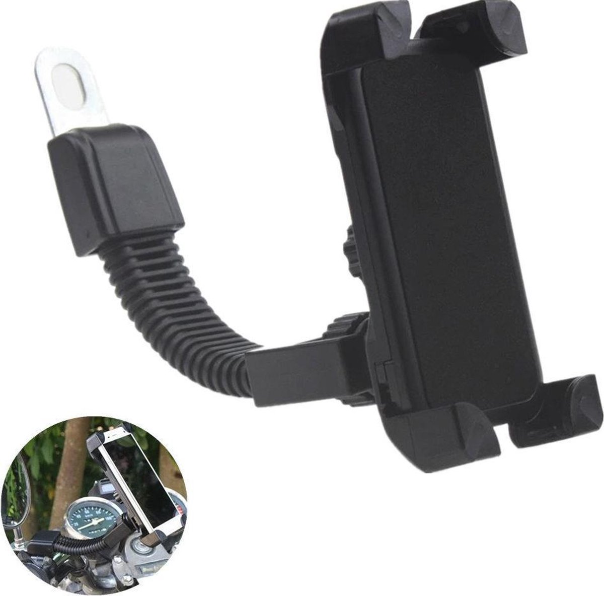 GUB Pro 3 Universele Fiets/Motor Telefoonhouder voor Smartphones Zwart GUB Pro 3 Universele Fiets/Motor Telefoonhouder voor Smartphones Zwart