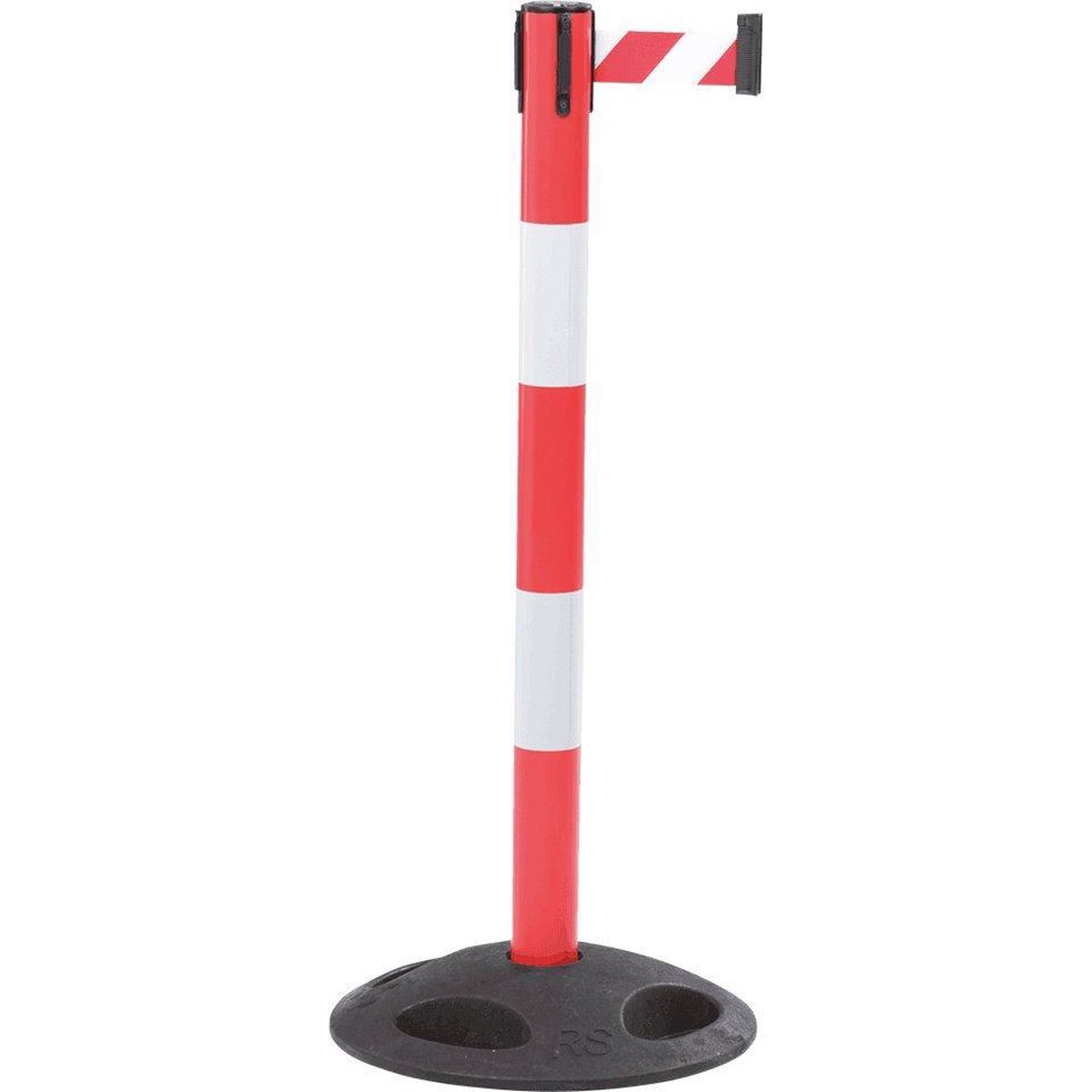 Afzetpaal met reflecterende riem