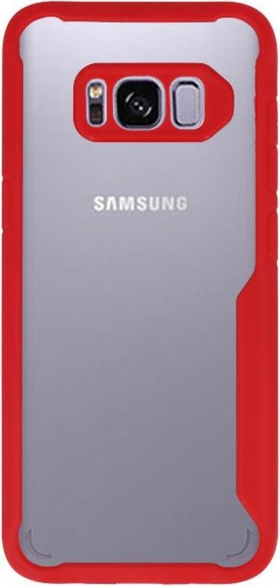 Rood Focus Transparant Hard Cases voor Samsung Galaxy S8