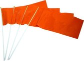 "Oranje zwaaivlaggetjes - Feestdecoratievoorwerp - One size"