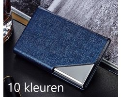 Visitekaartjes houder - Aluminium - Blauw