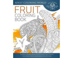 Stress Relief Adult Coloring Books- Fruit Coloring Book