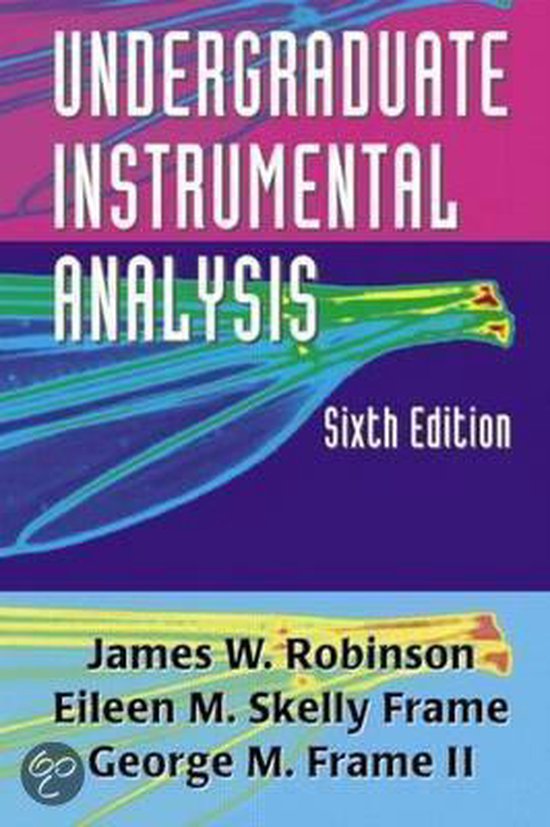Undergraduate Instrumental Analysis