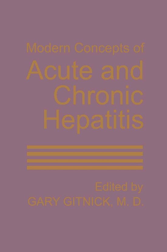 Modern Concepts of Acute and Chronic Hepatitis - cover