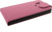 Premium Flip Hoesje Huawei Honor 3 Matt Pink