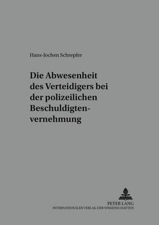 Wuerzburger Schriften Zur Kriminalwissenschaft- Die Anwesenh ... - cover