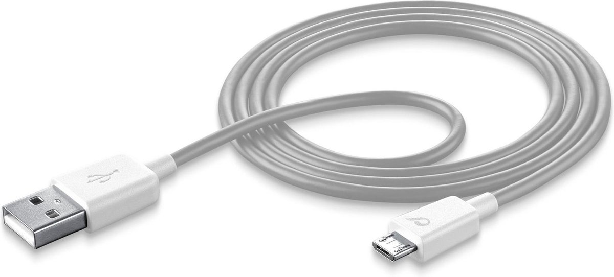 Cellularline 8018080241277 USB-kabel USB 2.0 1 m USB A Micro-USB B Wit
