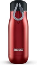 Zoku Hydration Drinkbeker - RVS - 350 ml - Rood