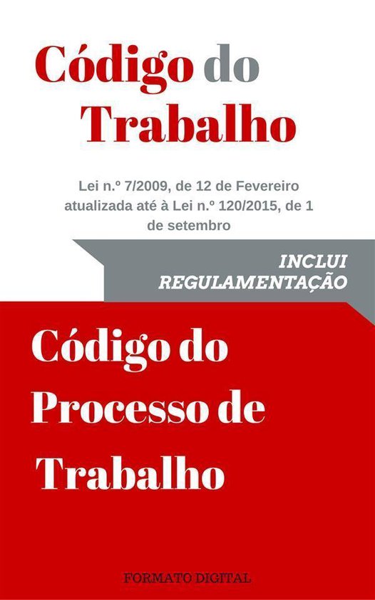 Código do Trabalho e do Processo de trabalho - cover