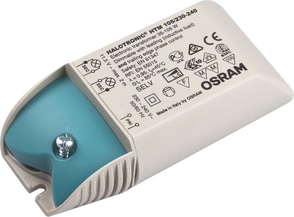 OSRAM halogeen transformator HTM 105VA, 12V, 35-105W | bol.com