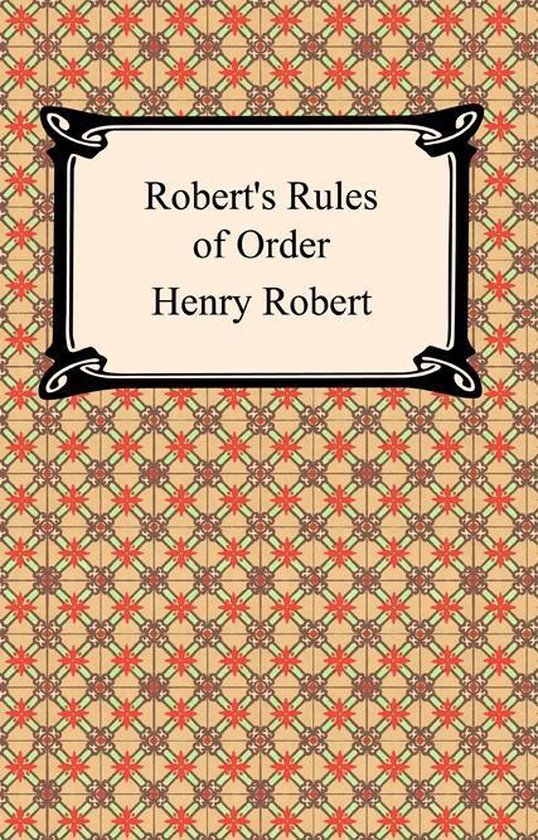 Robert's Rules of Order - cover