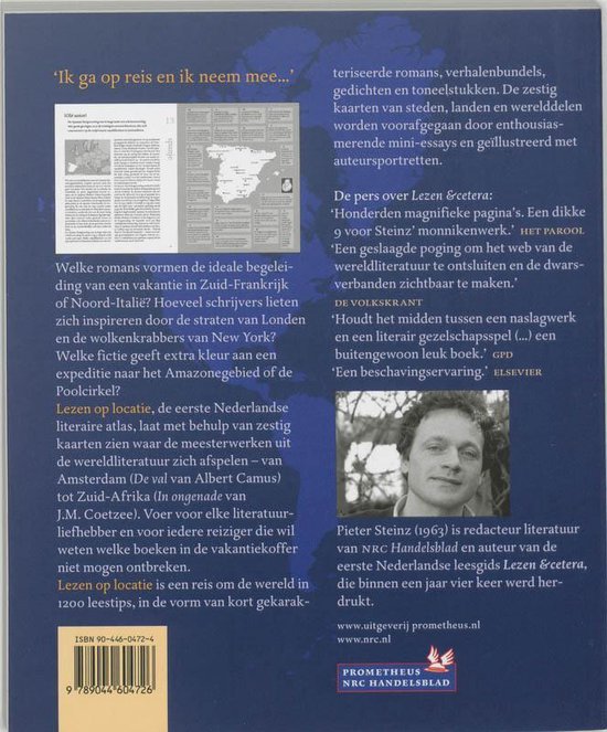 Boek met kaart van Europa, tekst en foto van Pieter Steinz.