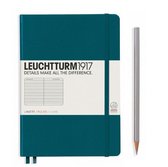 Leuchtturm1917 B6+ Paperback Notitieboek met zachte kaft lined Pacific Green