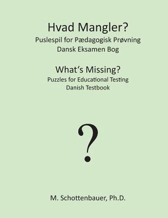 Hvad Mangler? Puslespil for Pædagogisk Prøvning - cover