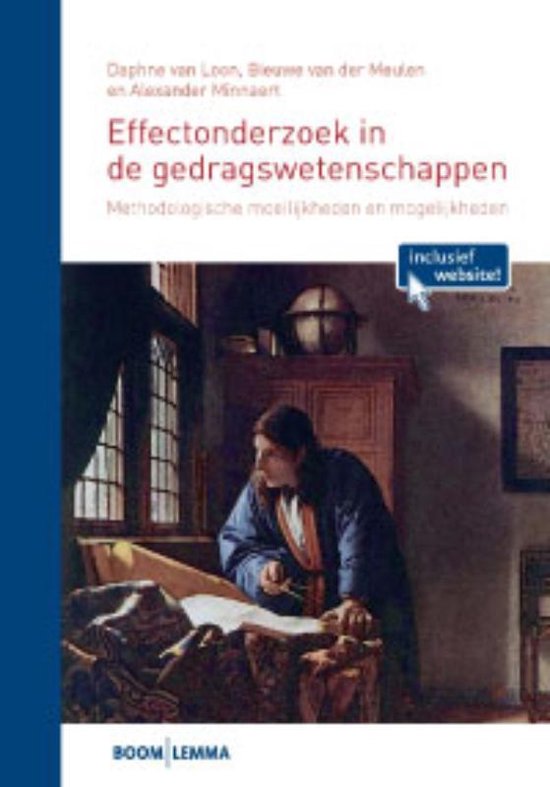Cover van het boek 'Effectonderzoek in de gedragswetenschappen'