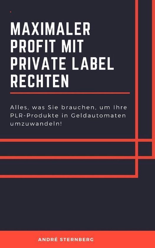 Maximaler Profit mit Private Label Rechten - cover