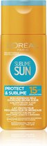 L'Oréal Paris Sublime Sun Protect & Sublime SPF15 - lait protecteur couleur marron durable-200ml- Medium Protect