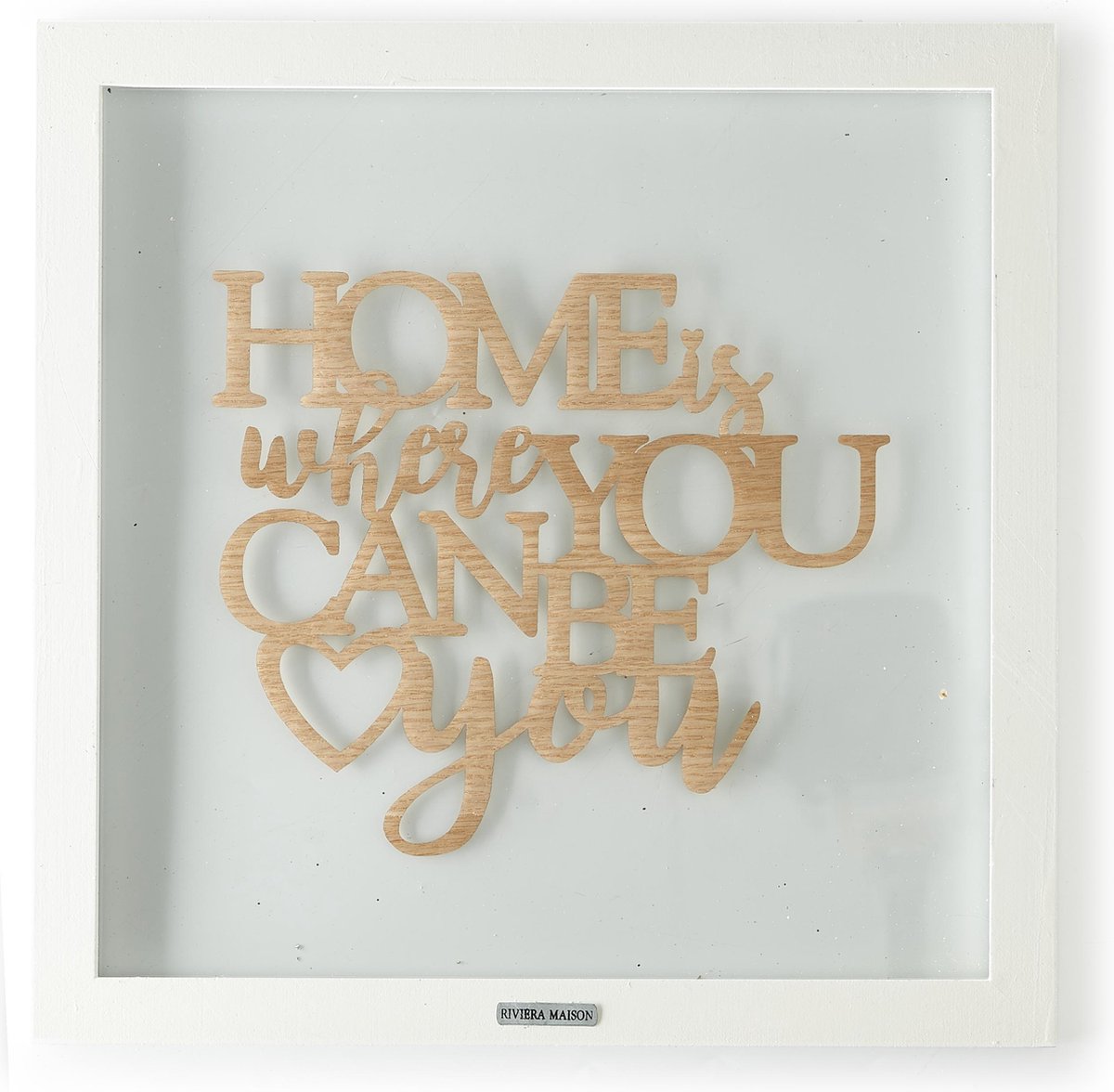 Rivièra Maison - Home Is Where You Can Be You Frame - Fotolijst - Wit -  Hout | bol.com
