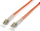 Equip LC/LС 62.5/125μm 20m Glasvezel kabel OM1 Oranje