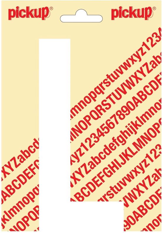 Pickup plakletter Nobel 120mm wit L - 31012120L