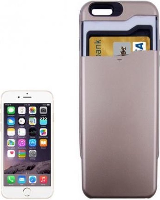 DrPhone iPhone 6 Case Arc Card Kaarthouder/Pinpas Hoesje Premium  Bescherming Champagne... | bol.com