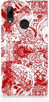 Coque Huawei P Smart (2019) Housse de protection Design Angel Skull Red