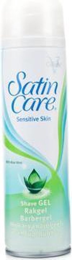 Gillette - Satin Care Shave Aloe Vera Gel (Dry Skin) - Shaving Gel - 200ml  | bol.com