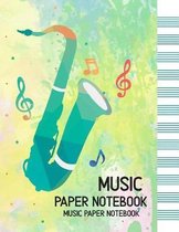 MUSIC PAPER NoteBook-Manuscript Paper