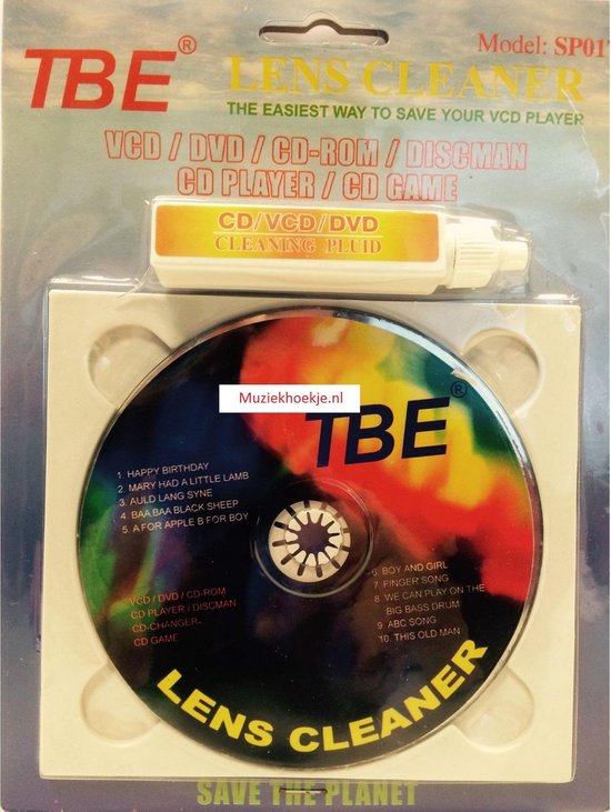 TBE Lens reiniger voor CD/DVD/BD