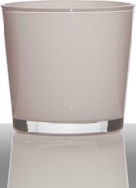 Hakbijl Glass Conner – Glazen bloempot – Roze – h12,5 x d14 cm
