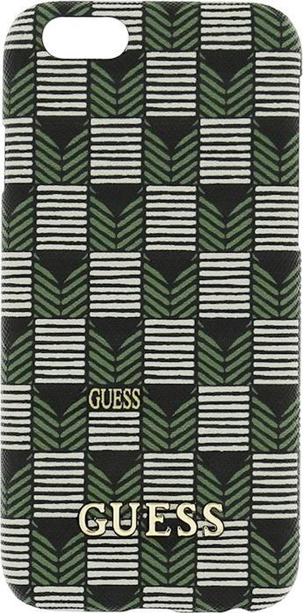 GUESS Jet Set Back Case - Geschikt voor Apple iPhone 6/6S (4.7") - Groen