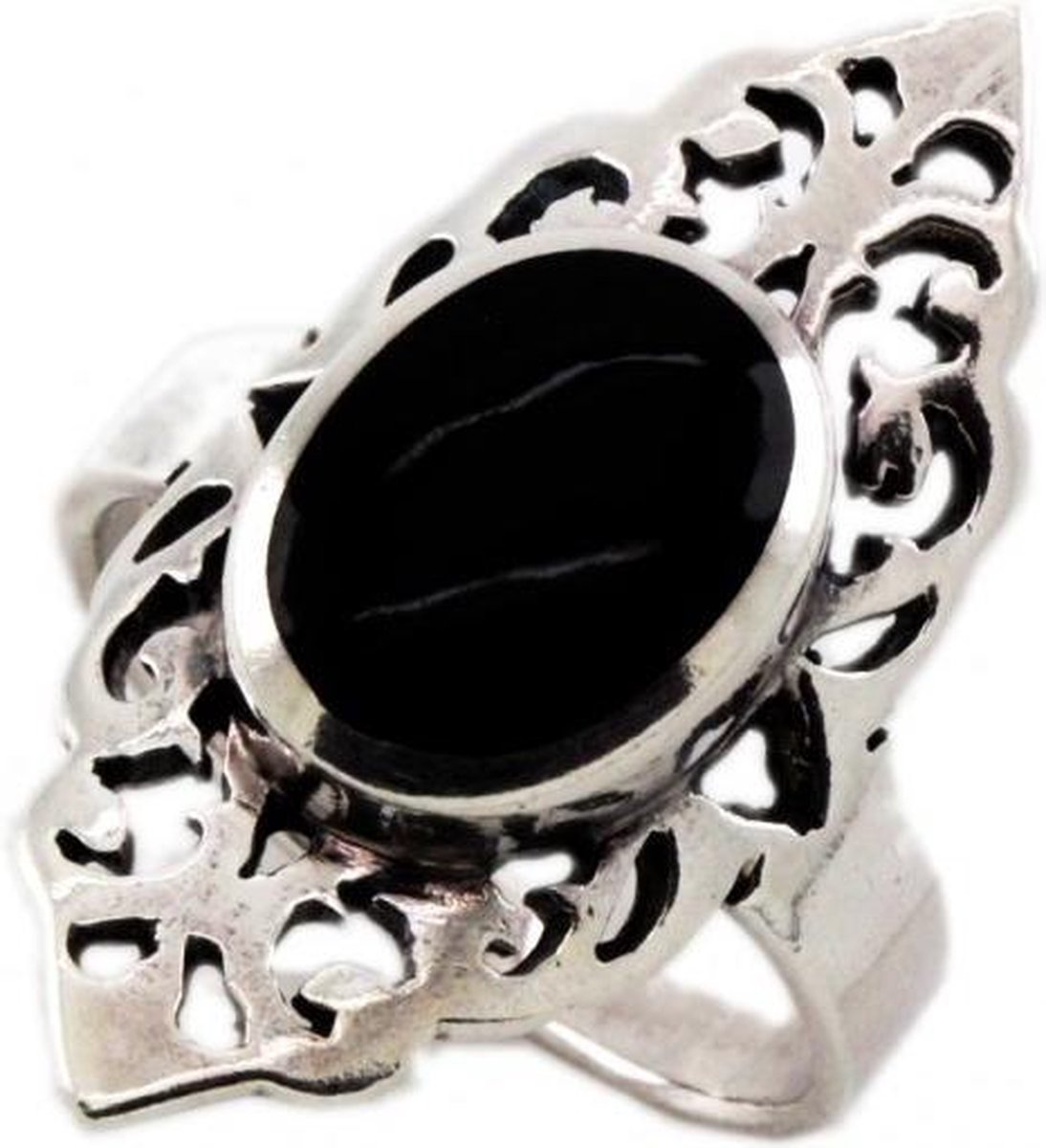 Zilveren dames ring