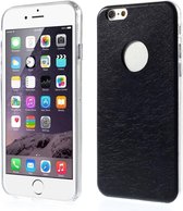 TPU + PU Leren Coating Softcase iPhone 6(s) - Navy