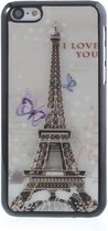 3D Eiffeltoren zwart wit hoesje voor iPhone 5c