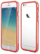 Apple iPhone 6 Bumper case Rood Red + Transparant