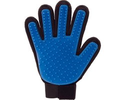 Vacht verzorgingsborstel voor huisdieren - Blauw - LimitedDeals - Voor Honden Katten Konijnen Paarden - Tevens massage handschoen voor dieren! - Goed voor de verzorging van de vacht