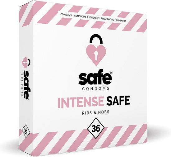 Safe Condooms - Ribs & Nobs - 36 stuks