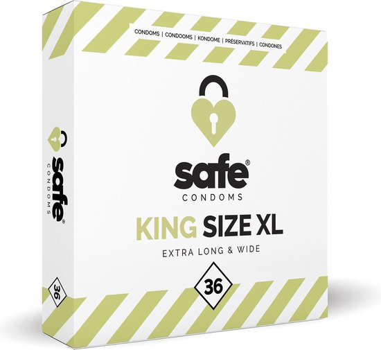 SAFE - Condooms King Size XL Extra Long & Wide (36 stuks)