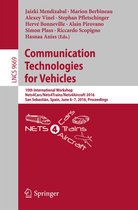 Lecture Notes in Computer Science 9669 - Communication Technologies for Vehicles